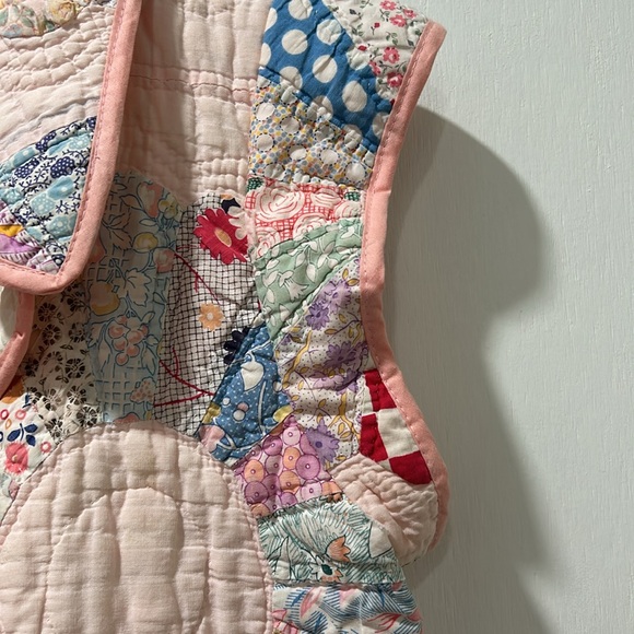 MICHELLE WEISS CO WOMENS QUILT VEST SLEEVELESS Sz S/M - Picture 6 of 13